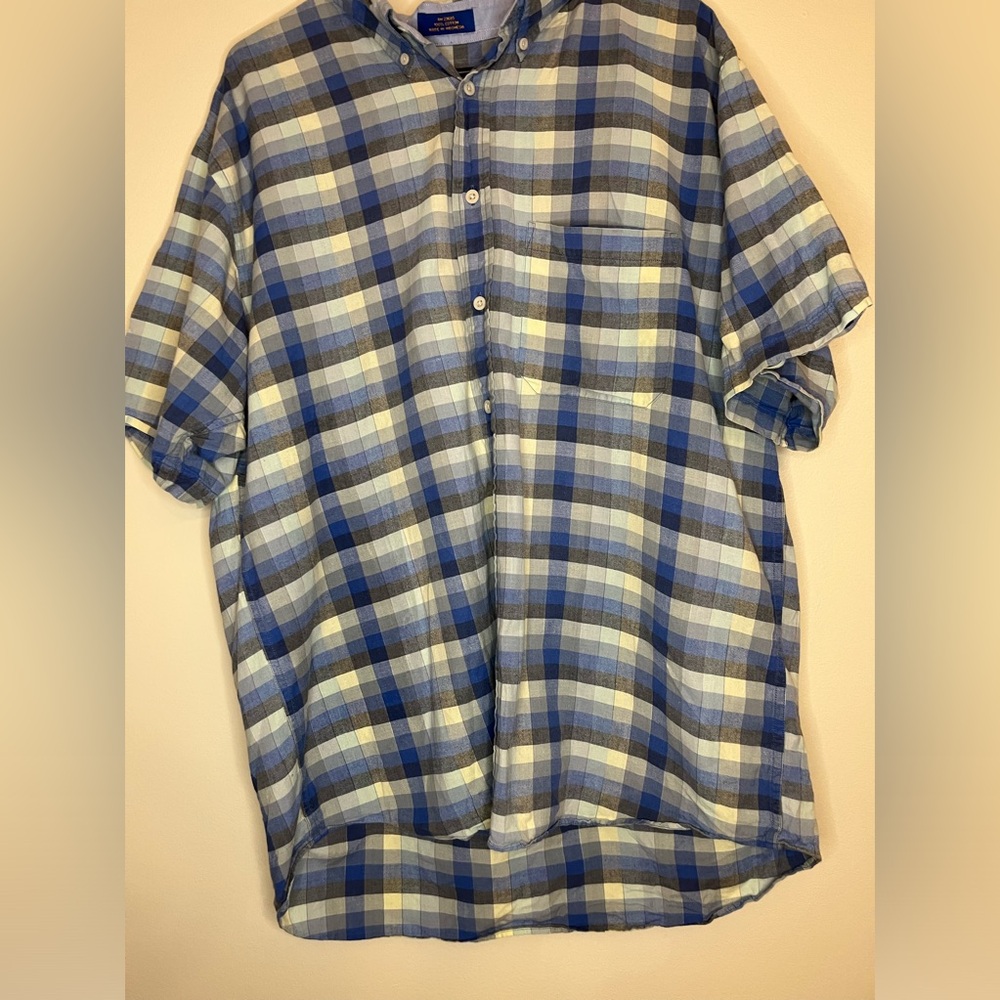 Vintage Pendleton Men's Button Up XL 100% Cotton Short Sleeve
